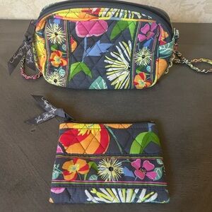 NWT RETIRED VERA BRADLEY JAZZY BLOOMS TABLET HIPSTER CROSS BODY BAG